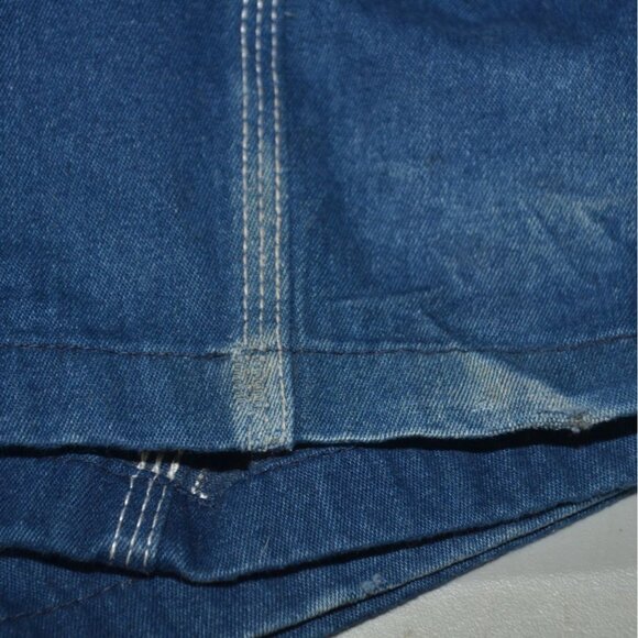 Classic Liberty Denim Bib Overalls Mens Size 52X30 Denim Blue Relax Workwear - Picture 9 of 10